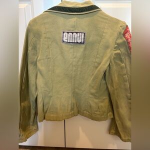 Bohemian Jared Gold Alice in Wonderland Olive Green Women's Jacket